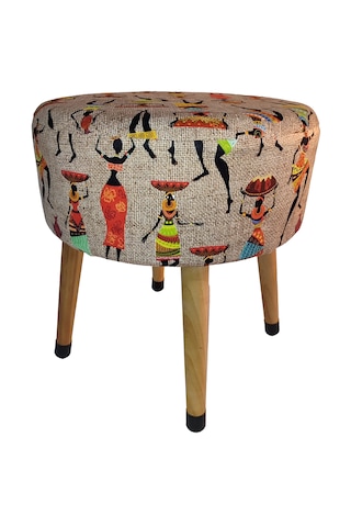 Puf Koltuk Tabure - Etna Ütopya Bej - Gold