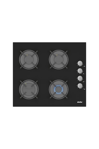 Simfer QS Siyah 2'li Cam Ankastre Set (3500 Ocak + 8703 Davlumbaz)