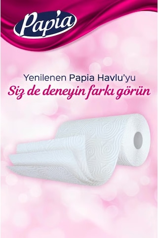 Papia Rulo Kağıt Havlu 12'li