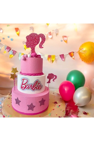 Sutasarimevi Barbie Maket 3 Katlı Yaş Pasta