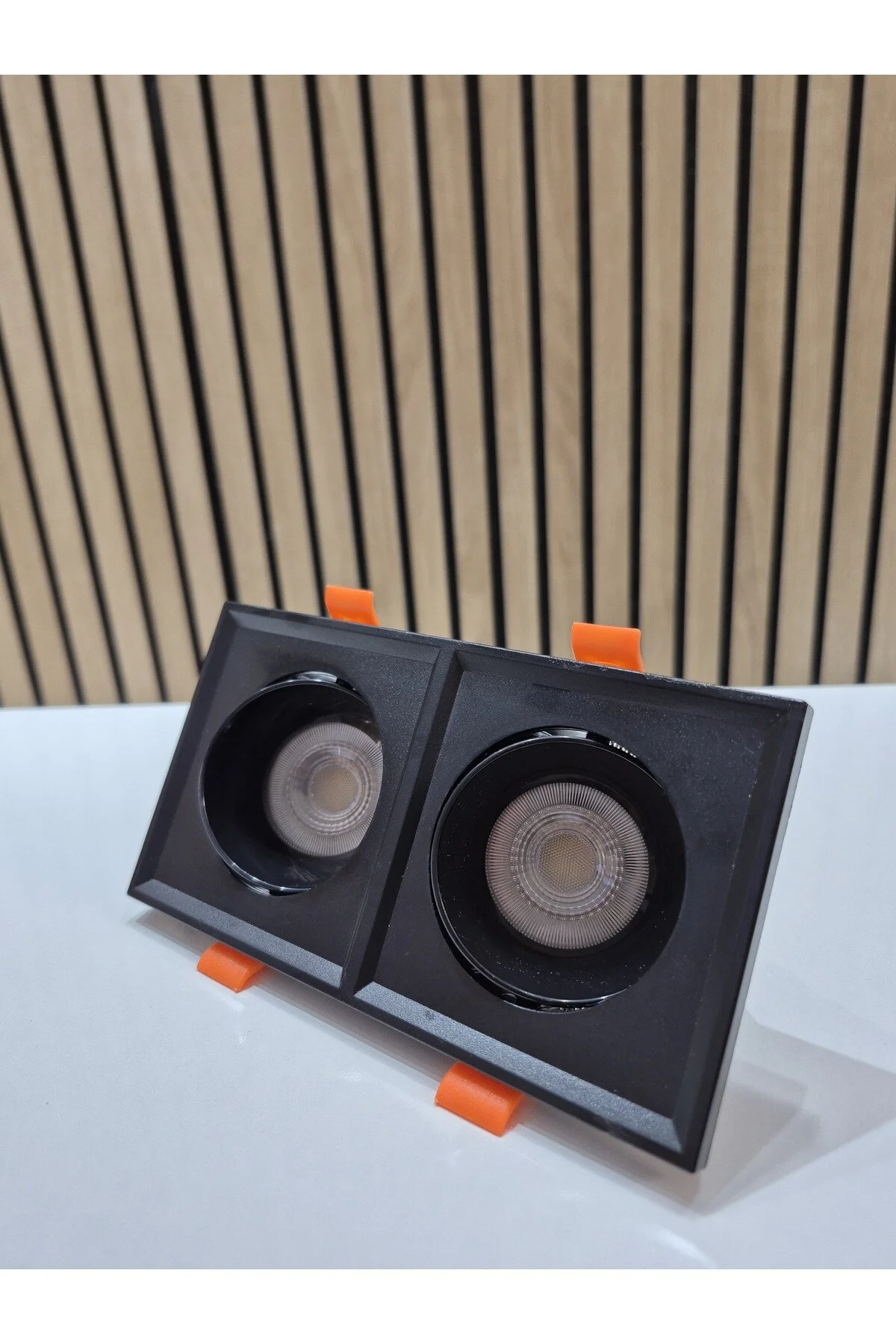 İkili Sıva Altı Siyah Kasa Siyah Göbek 4000k Gu10 Spot Lamba