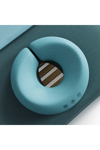 Anjiexun Yumuşak Masaj Yastığı Yüz Rahatlatıcı Hafıza Mavi Mavi