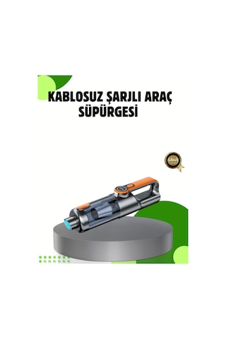 Şarjlı Kablosuz El Süpürgesi Yüksek Emiş Güçlü Ve Çok Başlıklı 11