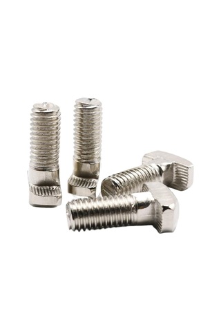 5pcs 4040/4545 Serisi M8 Çekiç Kafası T Cıvata Vidası 4040/4545 Alüminyum Profil T-yüzü 25 x 12 MM