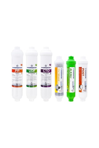 Kapalı Kasa Su Arıtma Cihazı 6 Lı Inline Filtresi Seti Aşamalı Membransız Set Fın60ma Diğer