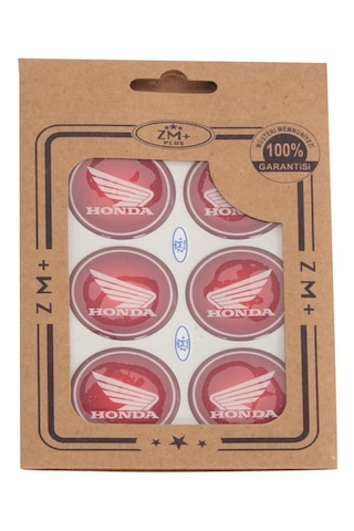 HONDA Koruma Takozu Damla Etiket Sticker Ø39 mm KIRMIZI