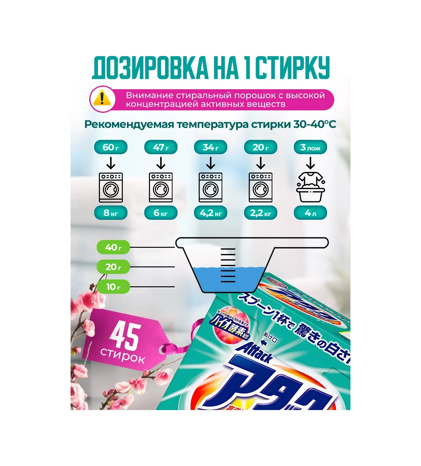 Attack Attack Japon Otomat Çamaşır Deterjanı 0,9kg 215645025