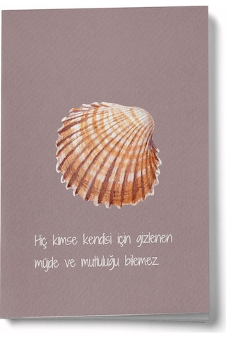 Hiç Kimse Kendisi İçin Gizlenen Müjde Ve Mutluluğu Bilemez A6 Çizgili Mini Defter Not Defteri Çok Renkli