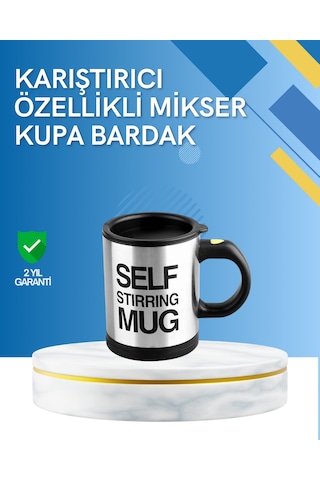 Çift Katmanlı Termos Özellikli Karıştırma Motorlu Kupa Çokrenkli