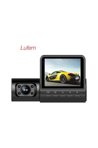 Yüksek Kaliteli M80 3 Lens Araç Kamerası Gece Görüş Video Kaydı Bluetooth Desteği Kablosuz Siyah