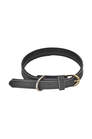 Homyl Ayarlanabilir Pu Deri Pet Yavru Köpek Tasması L-siyah Siyah