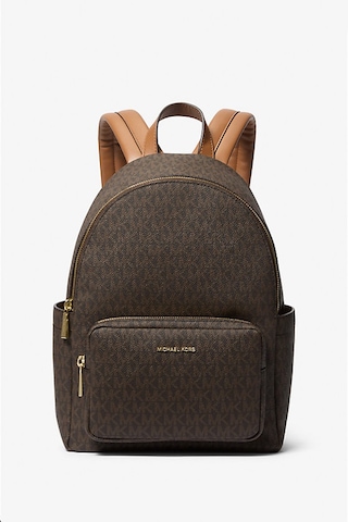 Kadın Tanner Orta Boy İmzalı Logo Sırt Çantası - Kahverengi Kahverengi