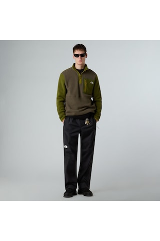 The North Face M Yumiori 1/4 Zip Erkek Polar-30493 Haki
