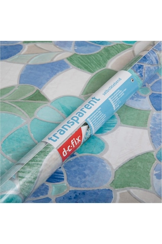 D-c-fix 276-0213 Kendinden Yapışkanlı Çiçek Desen Cam Vitray Folyo 45 Cm X 2 Mt