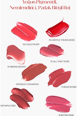 Missha Dare Rouge Sheer Sleek Yoğun Pigmentli Besleyici Nemli Bitişli Ruj 14 Sienna Bunny