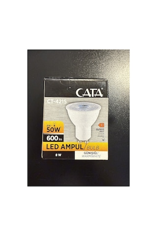 Ct-4215 Led Ampul Gu10 Duy Günışığı Sarı 8w - 10 Lu Paket
