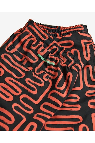 Skechers M 5 Inch Allover Print Swimshort Erkek Siyah Deniz Şortu S241113-001 Siyah