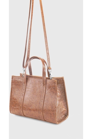 Housebags Deri Görünümlü Çift Askılı Tote Bag 253 001