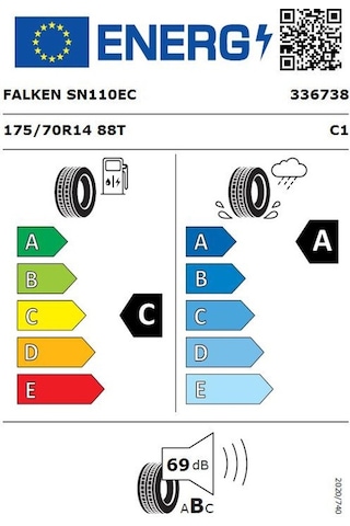 Falken 175/70 R14 TL 88T XL Sincera Sn110 Ecorun Yaz Lastiği 2025