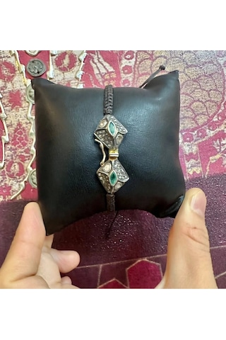 Zümrüt Elmas Örgü Bileklik