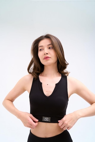 Normal People Romı - Spor Bra Peach Skin Kumaş Siyah