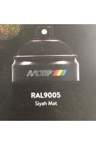 Motip Carat 400 ML Sprey Boya-mat Siyah-ral9005 Germany