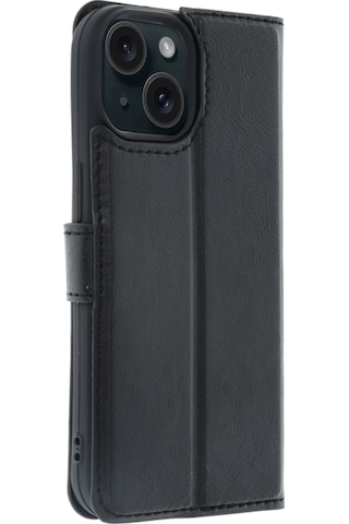 Newface - 328 - Apple Apple iPhone Uyumlu 15 Trend S Plus Kapaklı Kılıf - Glblseme - - Siyah Sıyah