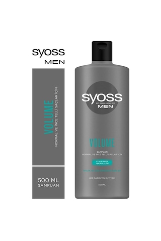 Syoss Men Volume Kalın ve Gür Görünümlü Saçlar Şampuan 500 Ml