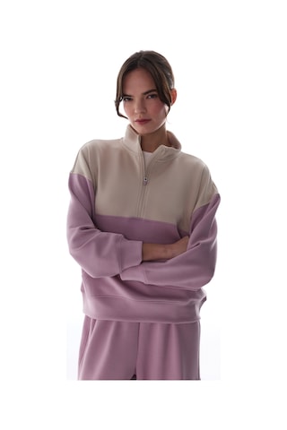 Penti Açık Lila Silky Feel Color Block Sweatshirt