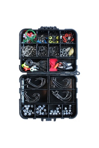 Reedark Balıkçılık Aleti Seti: 187 Parça Kriket Çengeli, Kurşun Ağırlığı, Uç Döndürücü, Engelleme Boncuğu Ve Bağlayıcılar İle Çok Amaçlı Kullanim