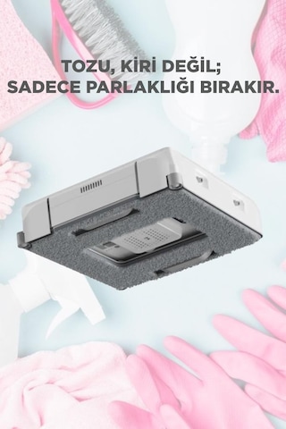 Hutt Cam Temizleme Robotu Bezi 4lü Set Gri