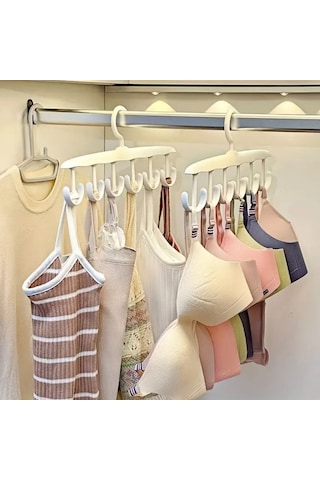 Büro Ev Ofis Düzeni İçin Tekli 6 Kancalı Plastik Dolap İçi Düzenleyici Askı Diğer