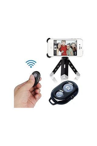 Bluetooth Kablosuz Uzaktan Kumanda İos Android Uyumlu Kamera Deklanşör Düğmesi Remote Shutter