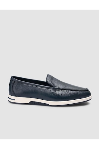 Cabani Loralia %100 Hakiki Deri Lacivert Erkek Loafer
