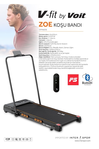 Vfit By Zoe Otomatik Eğimli Uzaktan Kumandalı Bluetooth Uygulamalı Tutma Kollu Katlanabilir