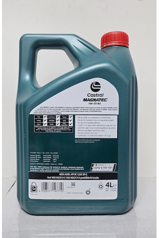Castrol Magnatec Stop-start 5w-30 A5 4 L 2025 Üretim Yeni Ürün