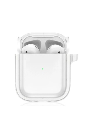 Movenchy Apple Uyumlu Airpods 4 4.nesil Shiny Şeffaf Kılıf Glblseme - 85 - Beyaz