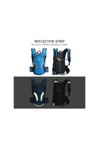 Xianwen 15 L Dış Mekan Bisiklet Sırt Çantası Su Geçirmez Siyah