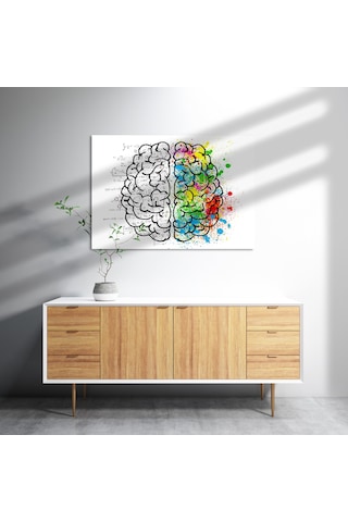 Cakasepetim Beyin Kıvrımları Sanat Ve Bilim Ahşap Mdf Tablo