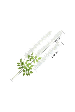 Yapay Sarkan Akasya Çiçeği 100 Cm Beyaz 12 Li Paket Akasya 12li