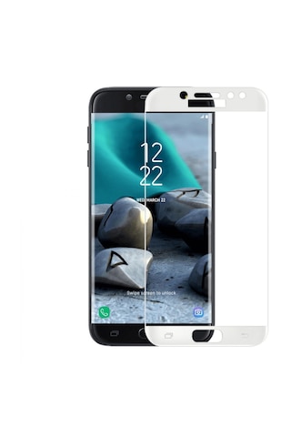 Helt Samsung Galaxy J730 J7 Pro Uyumlu Ön Koruma Nano Ekran Koruyucu - Beyaz