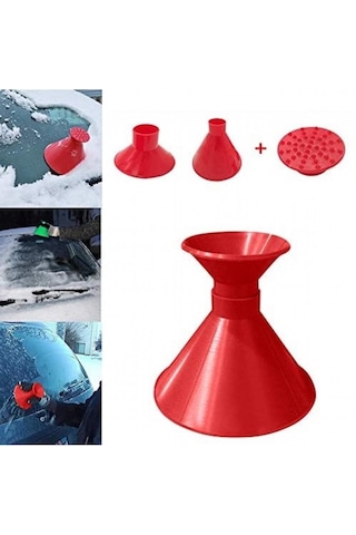 Oto Araç Araba Kar Buz Kırıcı Kazıma Kazıyıcı Koni Ön Cam Temizle N11.743