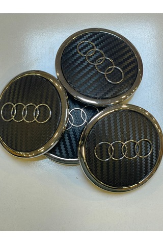 Audi Araçlara Uyumlu 56 Mm Audi Modellere Uyumlu Jant Kapak Göbeği 4 Adet Set