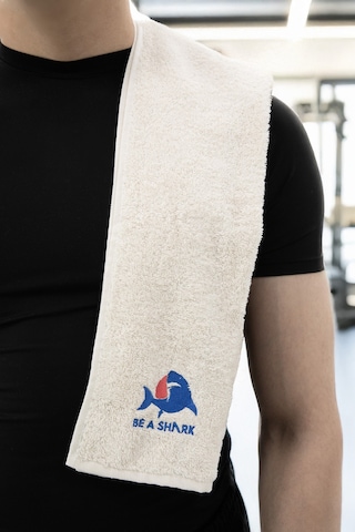 Sporcu Antrenman Havlusu Gym Fitness Plates Boks Tenis Spor Havlu Krem