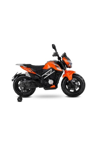 Babyhope 447 Motocross Akülü Motorsiklet 12v Turuncu Çok Renkli