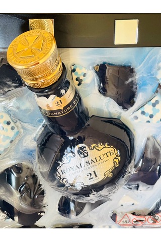 Epoksi Tablo Royal Salute Whısky Kırık Şişe Sanatı