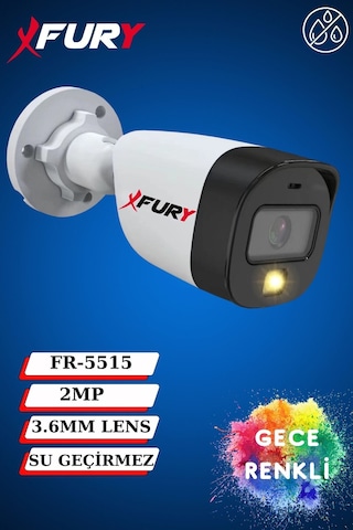 Gece Renkli - 5mp Lens 1080p Full Hd Ahd Güvenlik Kamerası Ultra Led Renkli Gece Görüş