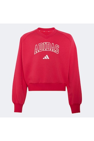 Adidas Seasonals Collegiate Typography Çocuk Pembe Sweatshirt Ks5135