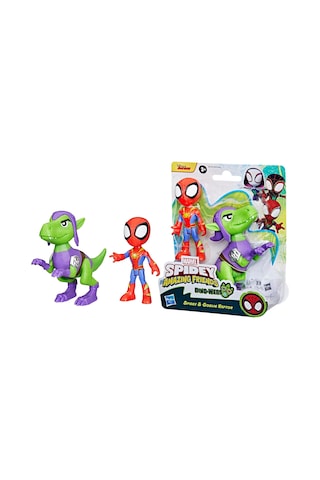 Spidey And His Amazing Friends Dino Webs Spidey & Goblin Raptor G Marvel