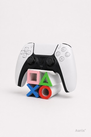 Playstation 5 Dualsense Joystick Standı - Renkli Joystick Kol Tutucu Beyaz